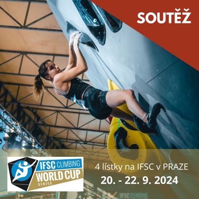 RYCHLÁ SOUTĚŽ: 
Víte, kolikátý skončil Adam Ondra na olympiádě 🤔? První dva, kteří jako první odpoví správně, vyhrají každý 2 lístky na WORLD CUP IFSC v PRAZE, který proběhne tento víkend 20. - 22. září 2024. 
SOUTĚŽ STARTUJE TEĎ 😎! https://www.ifsc-climbing.org/